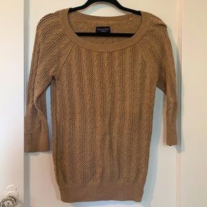 American eagle knitted light brown sweater
